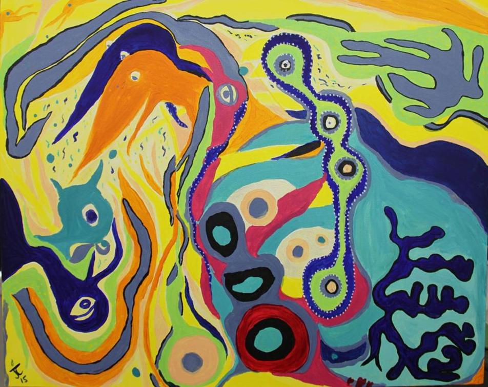 The Mating Game On Display at Healing Hallways Northern Westchester Hospital Mt Kisco by Judy Challis